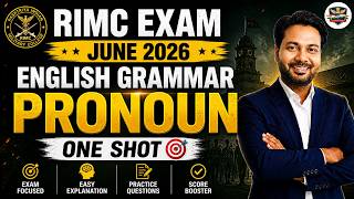 ENGLISH GRAMMAR || PRONOUN ONE SHOT ||  RIMC EXAM JUNE 2026 ||  Rimc Coaching By: Sonu Sir