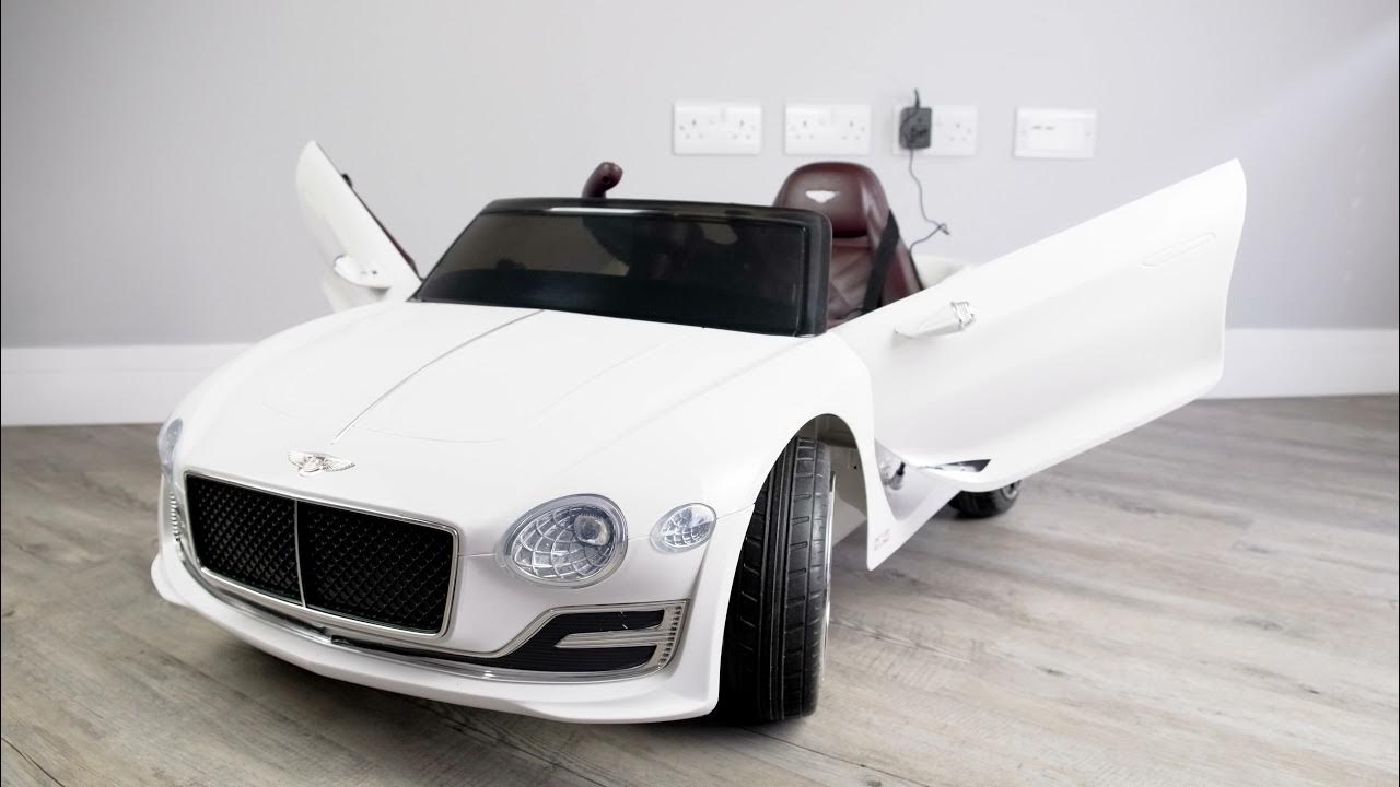 Bentley EXP12 Blanc, 12volts, voiture électrique enfant - ZalanDrive