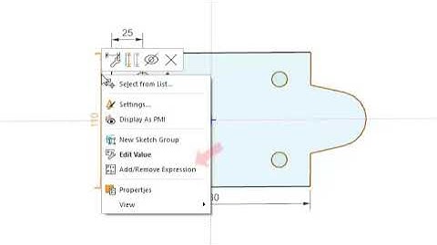 NX Sketch: More about Dimensions