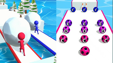 Snow Race Vs A-Z Run - Max Level Gameplay Walkthrough (Android iOS) New Update Ep 1