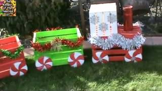 Full Directions Here http://www.thekeeperofthecheerios.com/2016/11/christmas-crate-train.html.