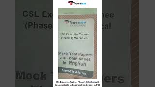 Csl executive trainee mock test series | csl executive trainee books in pdf downloadable #books