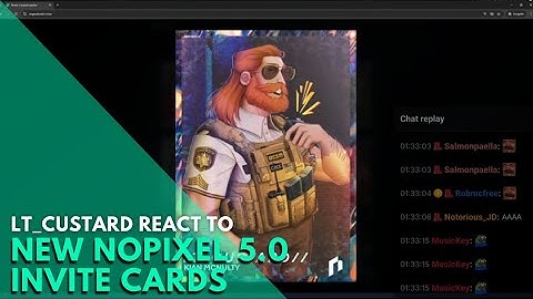 Lt_Custard React to New Nopixel 5.0 Invite Cards | Nopixel