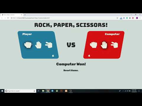 Rock Paper Scissor In JavaScript With Source Code | Source Code & Projects
