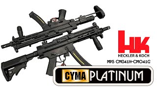 Страйкбольный автомат MP5 CYMA PLATINUM CM041H и CM041G.Обзор.Разборка.