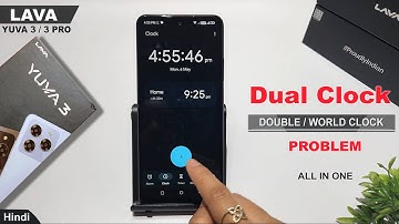 Fix Clock problem problem lava yuva 3 pro | Lava yuva 3 Dual clock settings | Dual clock showing