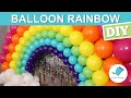 DIY Balloon Rainbow Backdrop