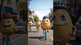 तीन मोटेआलू #viralvideo #trending #aivideo #13million #shorts #animals #cartoon