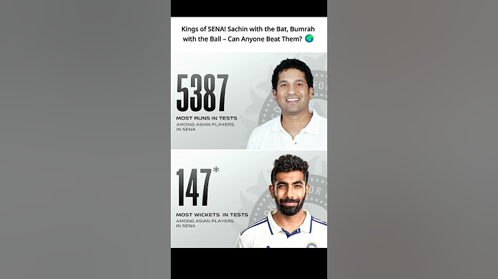 Kings of SENA! Sachin with the Bat, Bumrah with the Ball – Can Anyone Beat Them?