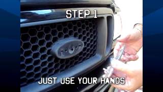 How to install your Ford grille emblem
