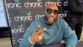 Former NBA player LAMAR ODOM @CHRONIC LONG BEACH 💨