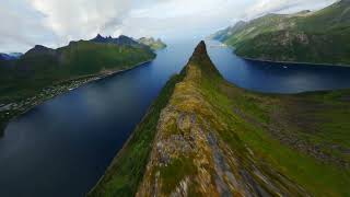 Senja Serenity: Longrange FPV Drone Flight over Grytetippen and Keipan