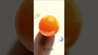 Making a Orange Glass Drop using Gradients