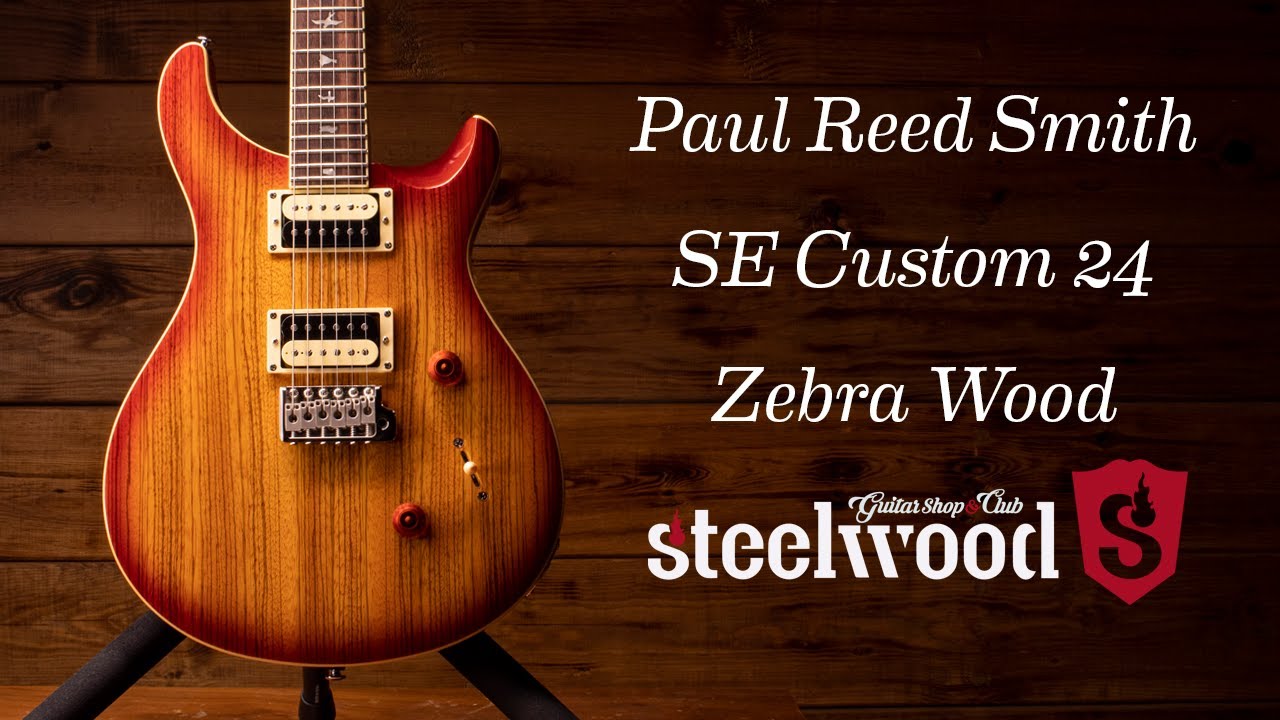 PRS SE Custom 24 Zebrawood - What To Know & Where To Buy | Equipboard