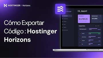 Cómo Exportar tu Código desde Hostinger Horizons