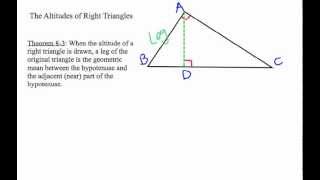How to Solve Right Triangle Altitude Problems: Geometric Mean #4