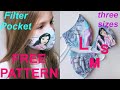How to sew a Protective Face Mask with a Filter Pocket Tutorial Pattern