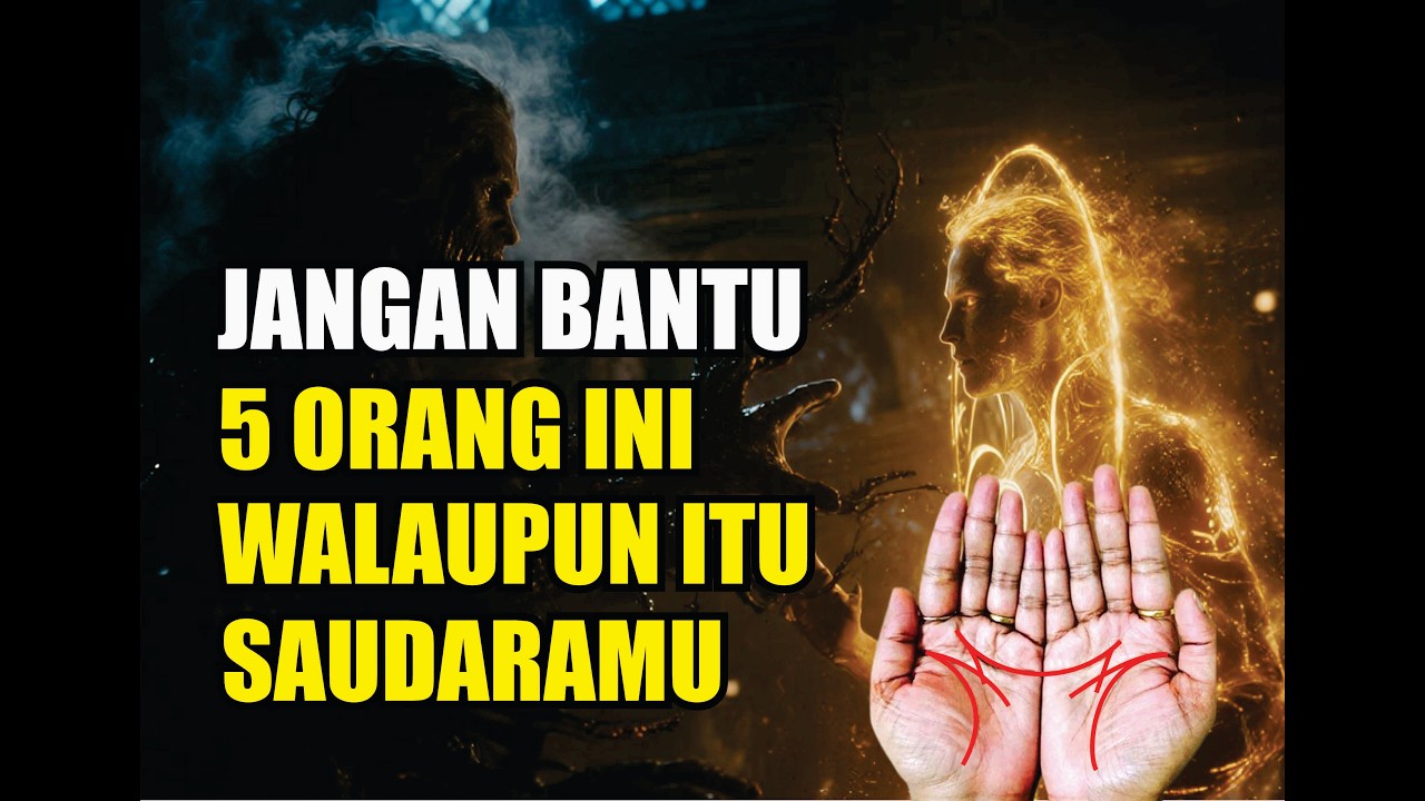 5 ORANG YANG TIDAK BOLEH KAMU BANTU - SEMESTA MELARANGNYA JIKA GARIS TANGANMU BULAN SABIT DAN M