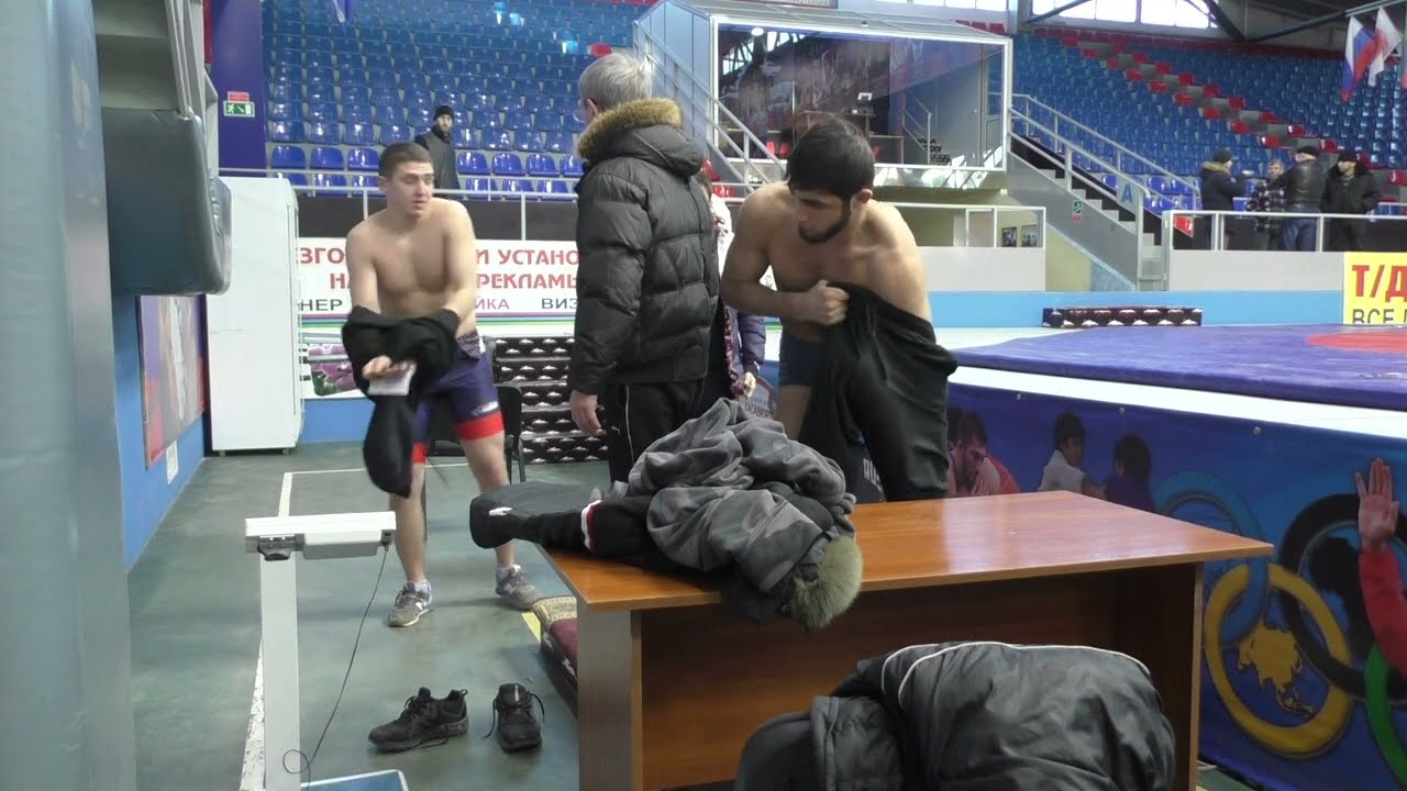 Взвешивание борцов до 57 кг, Дагестан 2023, до 21 года, 2ч.