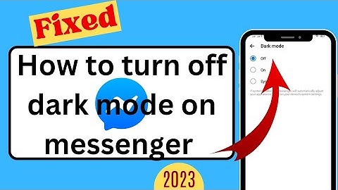 How to turn off dark mode on facebook messenger |How to turn off facebook messenger dark mode androd