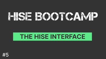 HISE Interface | Getting Familiar with HISE | HISE Bootcamp Full Course