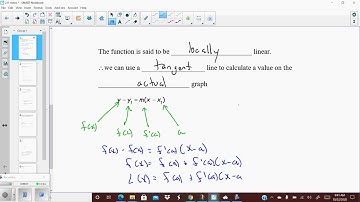 2 9 Linear Approximations and Differentials Video 1