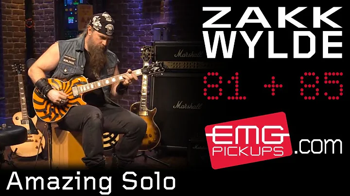 Zakk Wylde rips amazing guitar solo over Andy James track, EMGtv