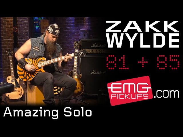 Zakk Wylde rips amazing guitar solo over Andy James track, EMGtv class=
