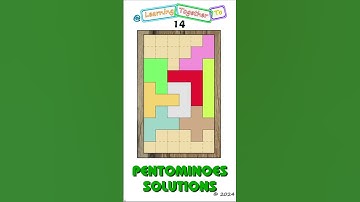 Not an image. #14 (Solution SETUP) Pentominoes Math Puzzle #mathchallenge #Shorts #puzzlegame