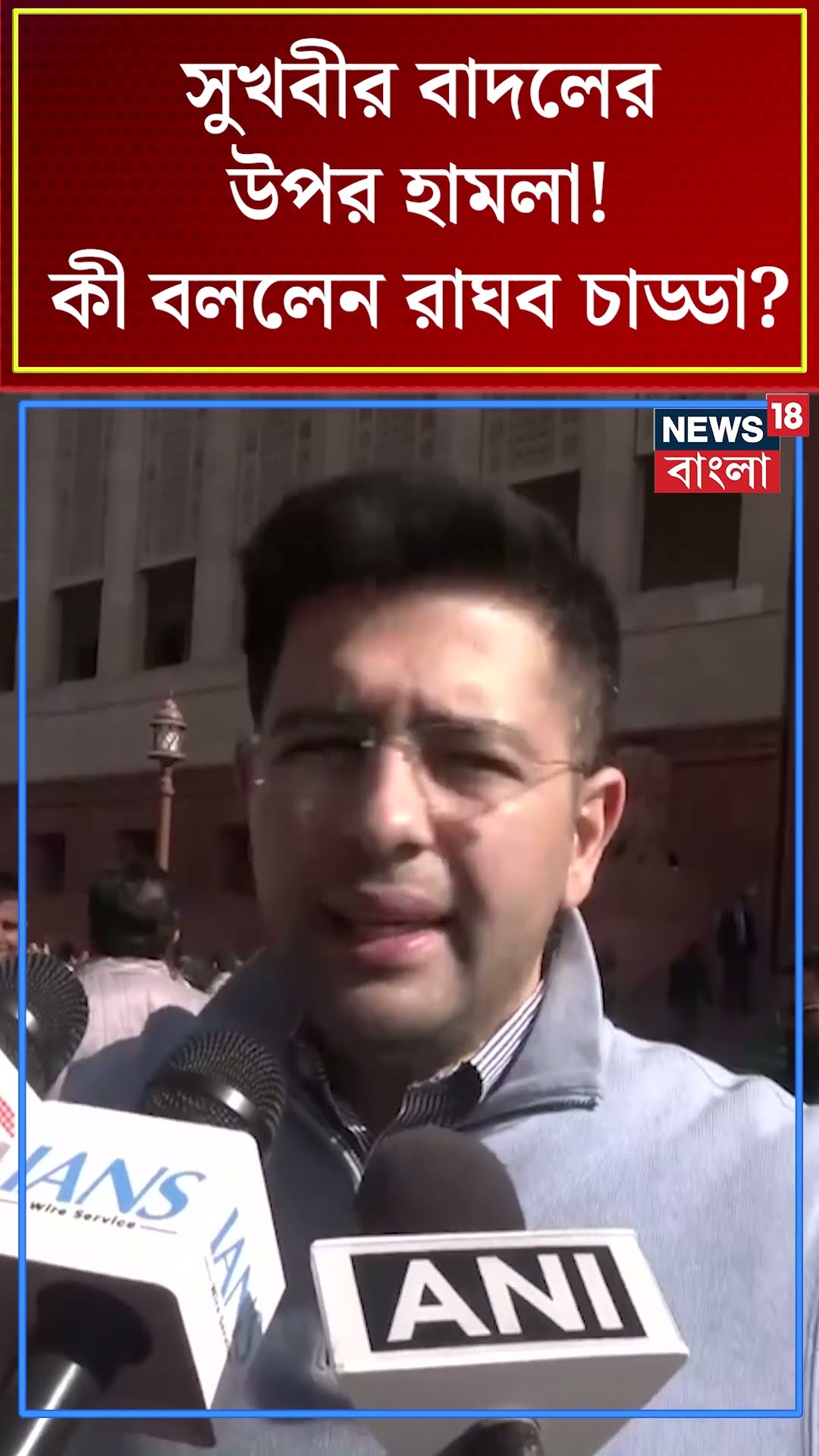Sukhbir Singh Badal  এর উপর হামলা! কী বললেন Raghav Chadha | N18S #shorts