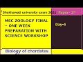 one Week preparation series -day4 ||MSc Zoology Final |Shekhawati university| kusum|science workshop
