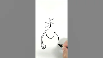 Sirenhead In One Line 