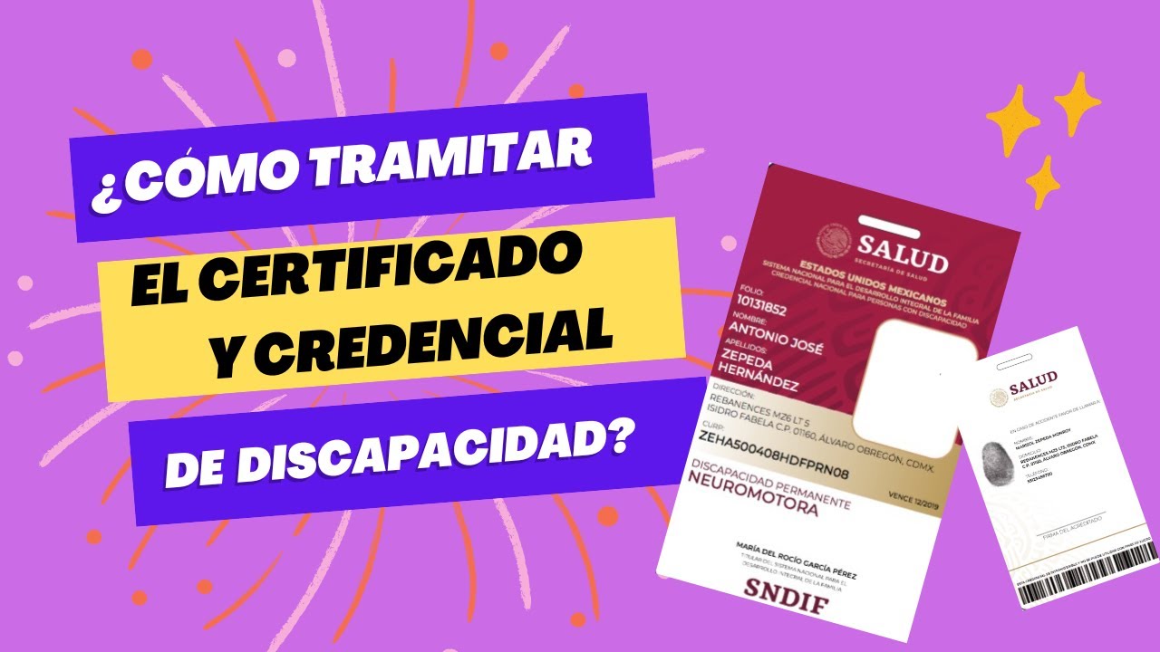 ¿Cómo obtener el certificado y credencial de discapacidad? | DOCUMENTOS