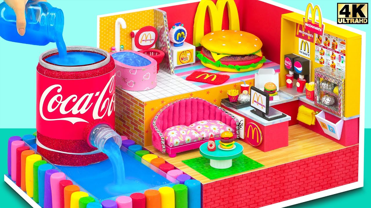 McDonalds Store Design with Kitchen, Bedroom and Outdoor Pool from