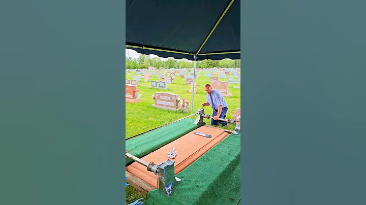 The Sealing of a Burial Vault #cemetery #graveyard #funeral #concrete #educationalvideo #vault