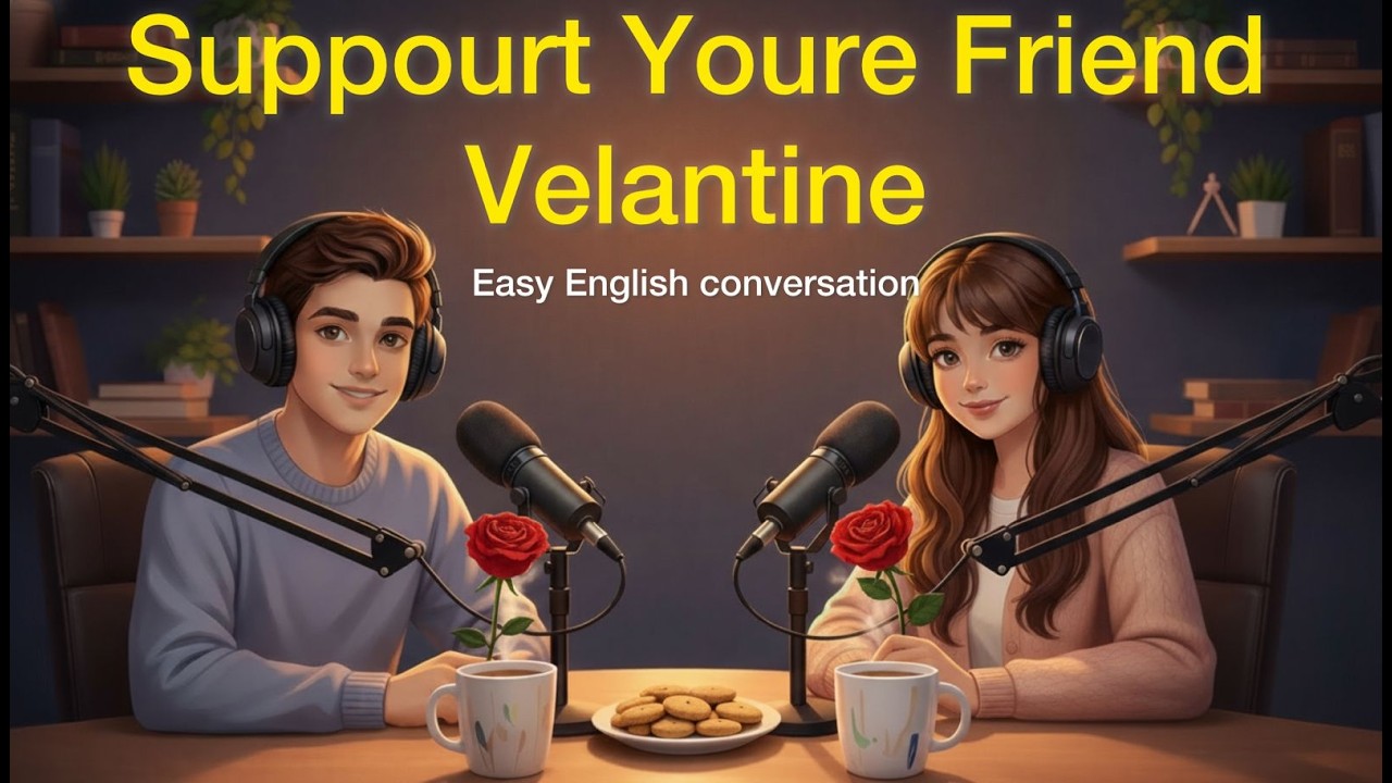 Easy TaIK English Podcast | How to Support a Friend in English | Valentine Special Story