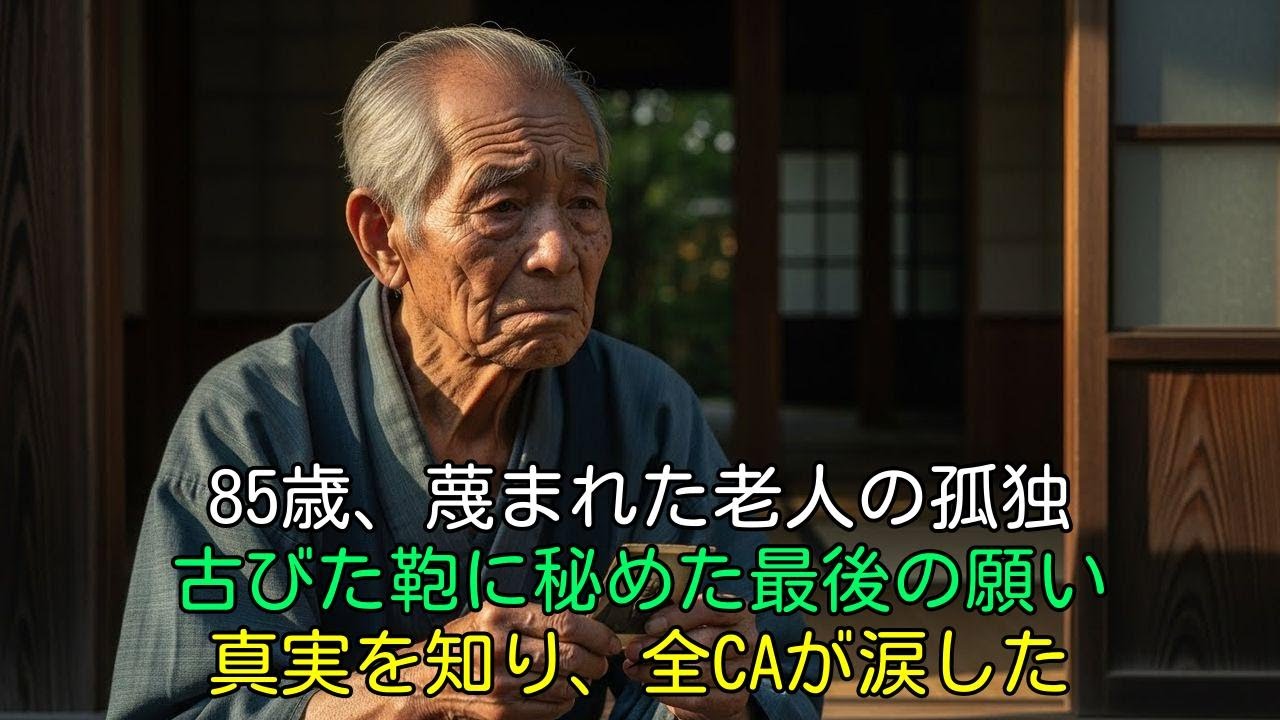 【涙腺崩壊】「ここは君の席じゃない」と蔑まれた85歳の老人。ファーストクラスでの屈辱の後に明かされた”最後の願い”に、CA全員が顔面蒼白になり涙した。