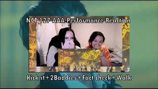 NCT 127 Asia Artist Award 2024 - Kick it, 2 baddies, Fact check, Walk Reaction (And a tiny Q&A)