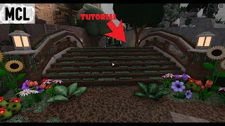 How to make an overgrown bridge in bloxburg