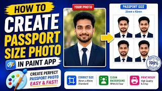 How to Create Passport Size Photo in Microsoft Paint App screenshot 3