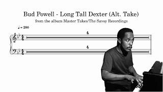 Bud Powell - Long Tall Dexter [Alt] (Dexter Gordon, 1946) - Piano Transcription