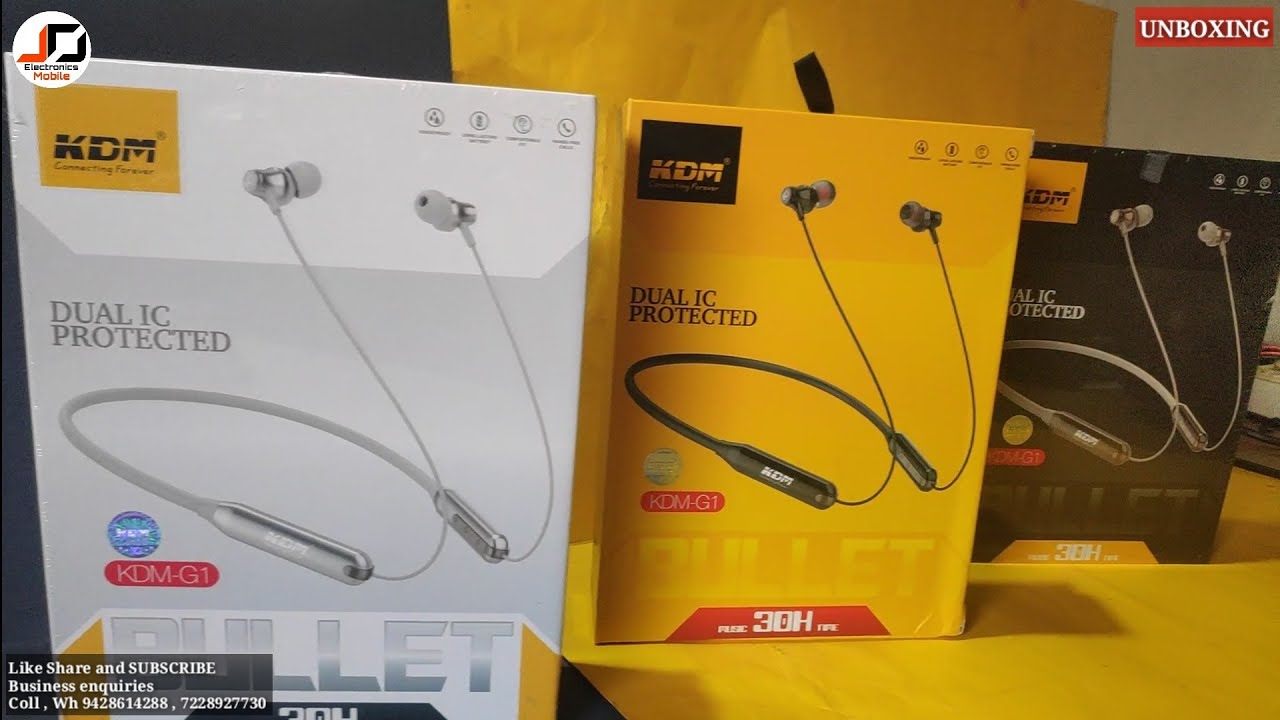 KDM G1 BULLET Series Best Bluetooth Earphone Neckband 