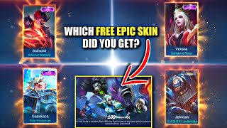 WHICH EPIC SKIN YOU GET WITH 100 DIAMONDS | MOBILE LEGENDS FREE SKIN screenshot 3