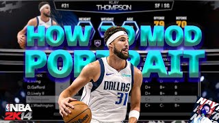 HOW TO MOD PORTRAIT IN NBA2K14