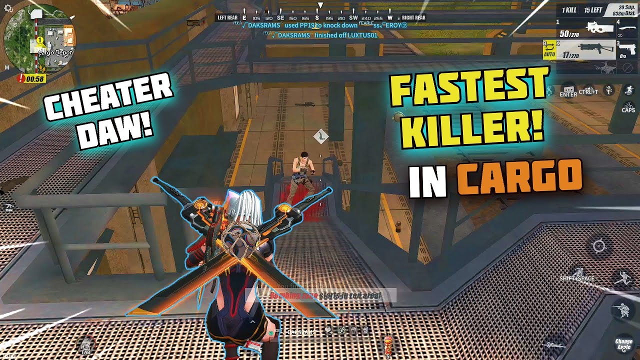 ROS CARGO MONTAGE 1v5 | FASTES KILLER IN CARGO CHEATER DAW AKO | SOLO FIRETEAM CARGO