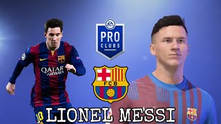 Fifa 22 Lionel Messi 2015(FC Barcelona) Pro Club Lookalike Creation