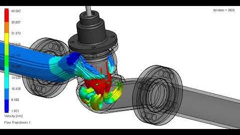 CFD valve flow simulation
