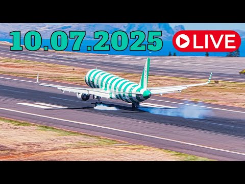 LIVE Action at Madeira Island Airport 10.07.2025
