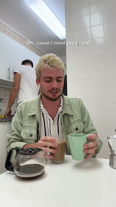 Coffee time ☕ #singer #singing #cover #youarethereason #calumscott