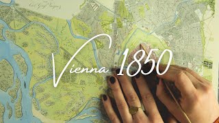 ASMR: A Map of Vienna from 1850 (soft spoken, map tracing) screenshot 3